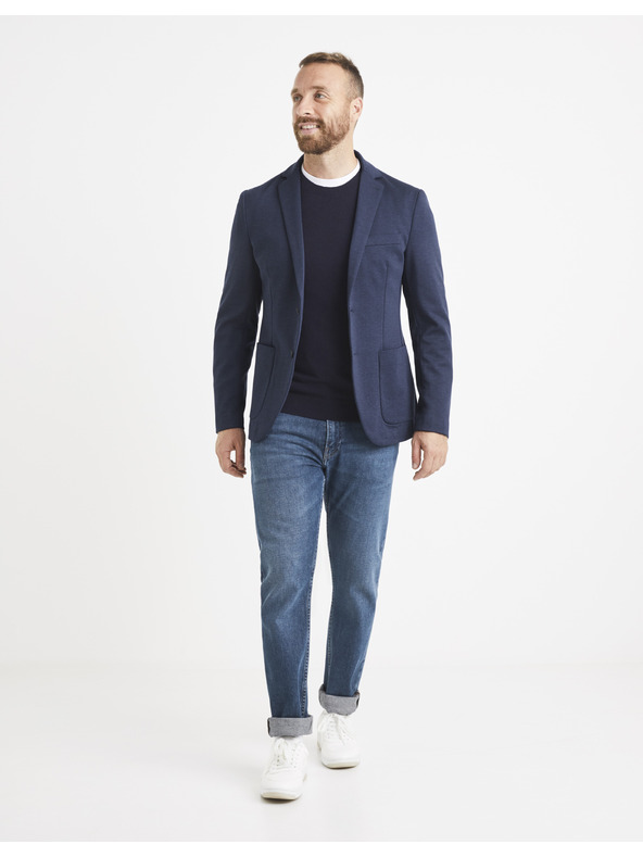 Celio Tamnoplavi muški base džemper Celio