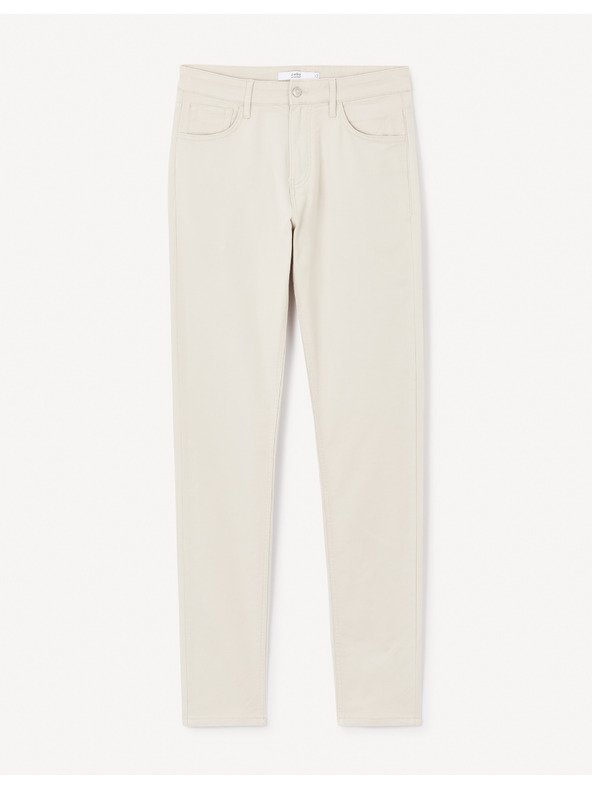 Celio Bež muške uske hlače Celio Jofive 30