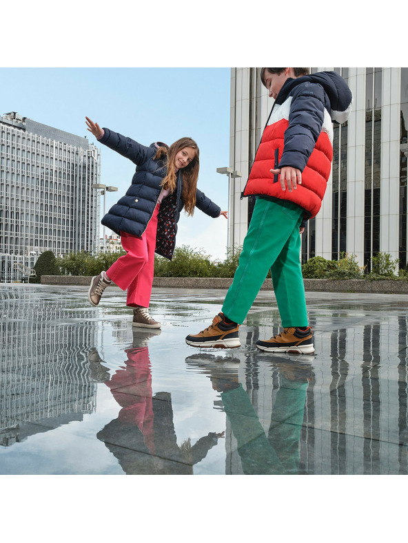 Geox Žuta dječja gležnjača Geox Flexyper Plus Boy