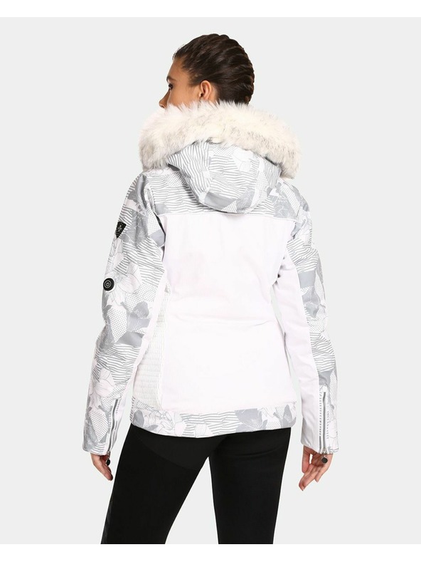 Kilpi Bijela ženska grijana skijaška jakna Kilpi Lena-W