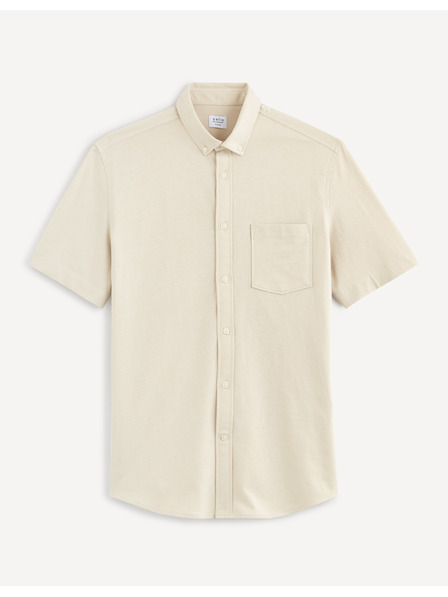 Celio Celio Barik krem ​​muška košulja