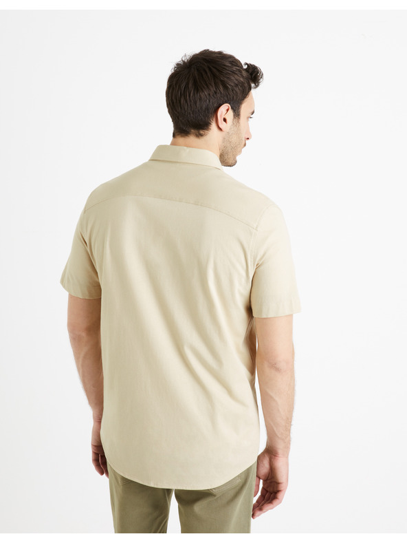 Celio Celio Barik krem ​​muška košulja