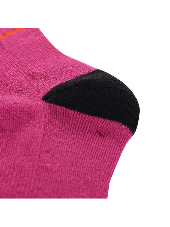 ALPINE PRO Tamno roze ženske Merino vunene čarape ALPINE PRO Phalte