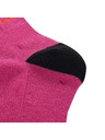 ALPINE PRO Tamno roze ženske Merino vunene čarape ALPINE PRO Phalte