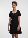 Orsay Crna ženska haljina do koljena ORSAY
