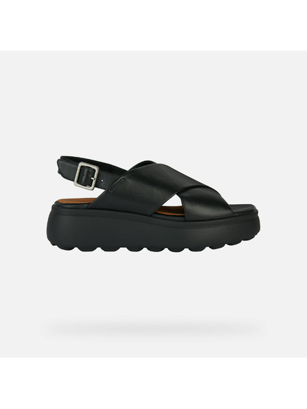 Geox Crni ženski sandali Geox Spherica EC4.1 S