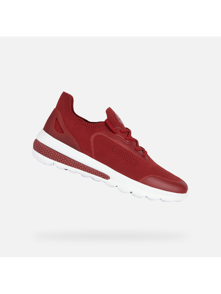 Geox Tamno crvene tenisice za muškarce Geox Spherica actif