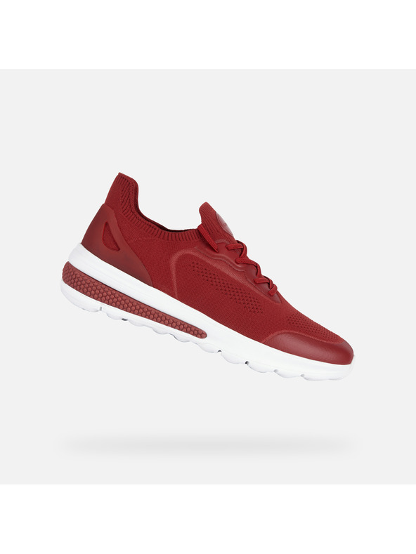 Geox Tamno crvene tenisice za muškarce Geox Spherica actif