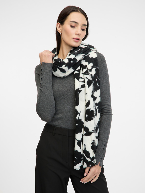 Orsay Crni ženski šal s uzorkom ORSAY