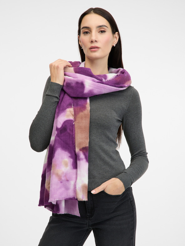 Orsay Ljubičasti ženski šal s uzorkom ORSAY
