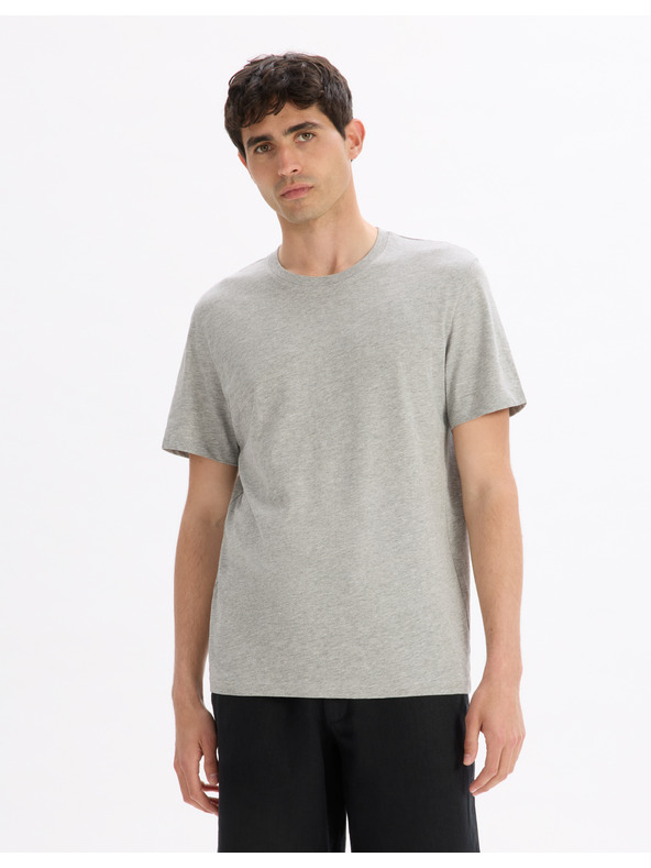 Celio Svijetlo siva osnovna majica kratkih rukava Celio Tebas