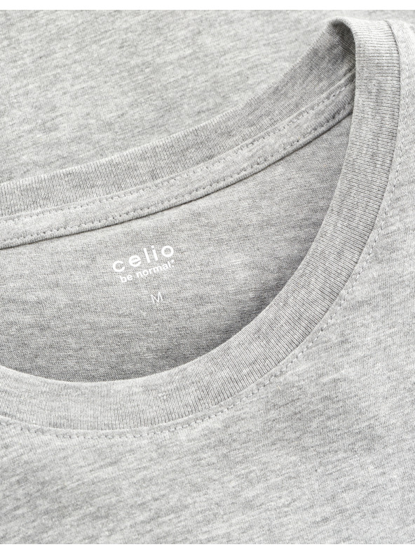 Celio Svijetlo siva osnovna majica kratkih rukava Celio Tebas