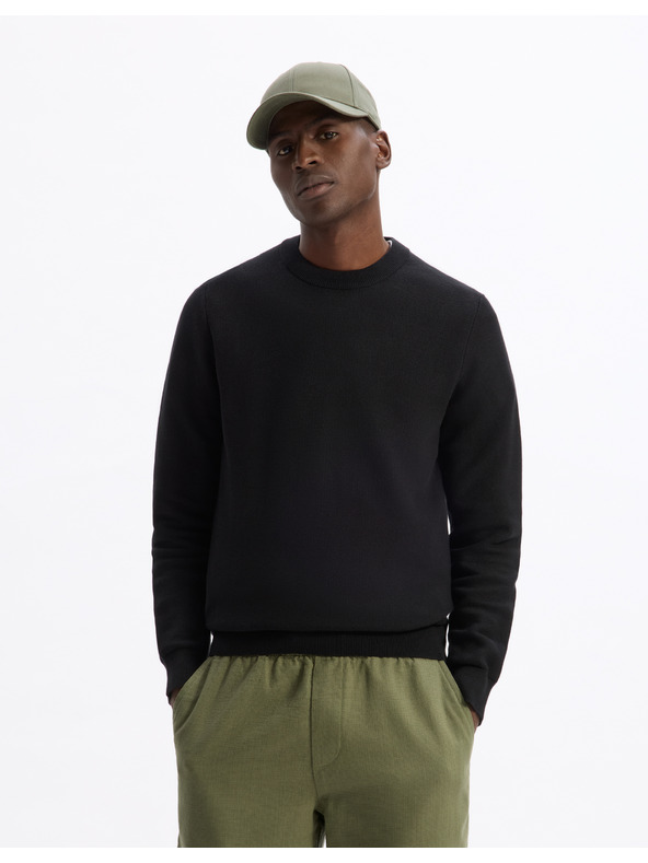 Celio Crni muški pulover Celio Bepic