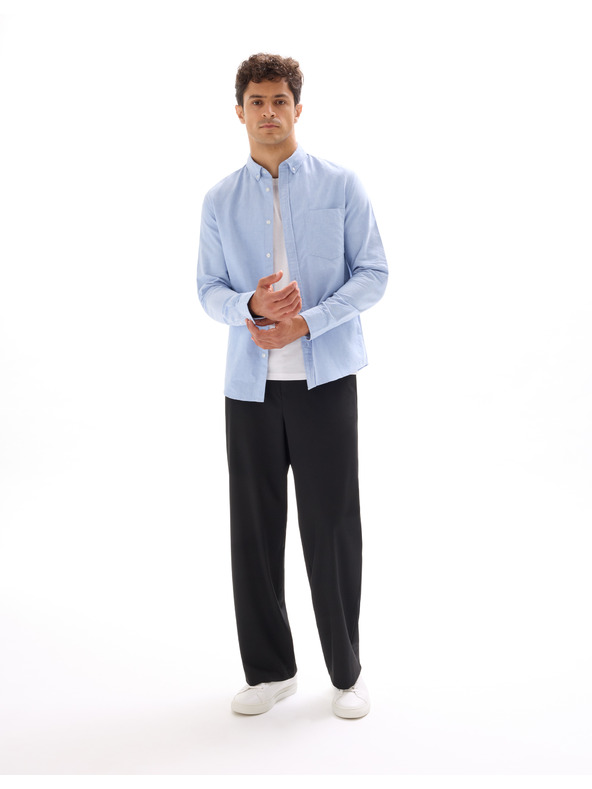 Celio Celio Daxford svijetloplava muška pamučna košulja