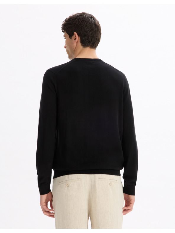 Celio Celio Decoton crni muški pulover