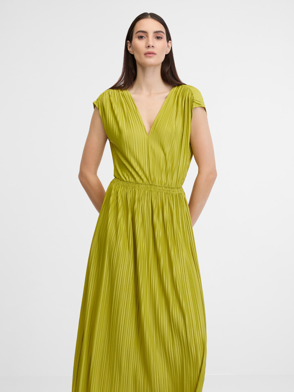 Orsay Zelena ženska plisirana maxi haljina ORSAY