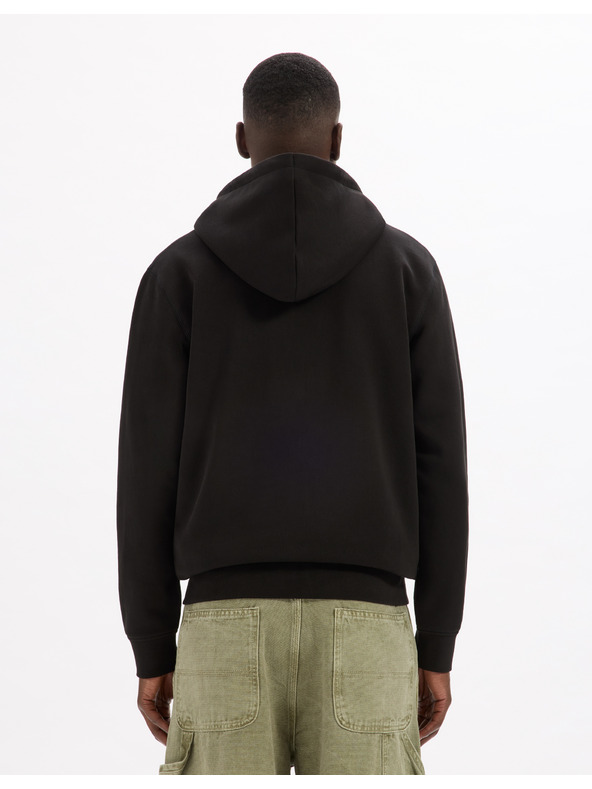 Celio Crna muška base majica s kapuljačom Celio Fethree