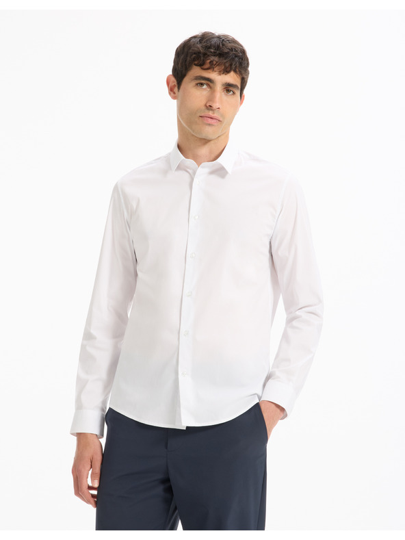 Celio Bijela muška košulja Celio Masantalrg