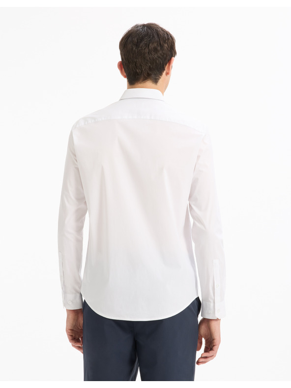 Celio Bijela muška košulja Celio Masantalrg