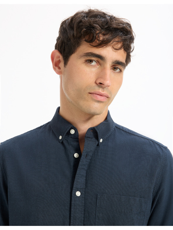 Celio Mornarsko plava muška košulja Celio Daxford