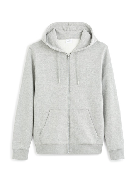 Celio Svijetlo sivi muški base sweatshirt Celio Fethree