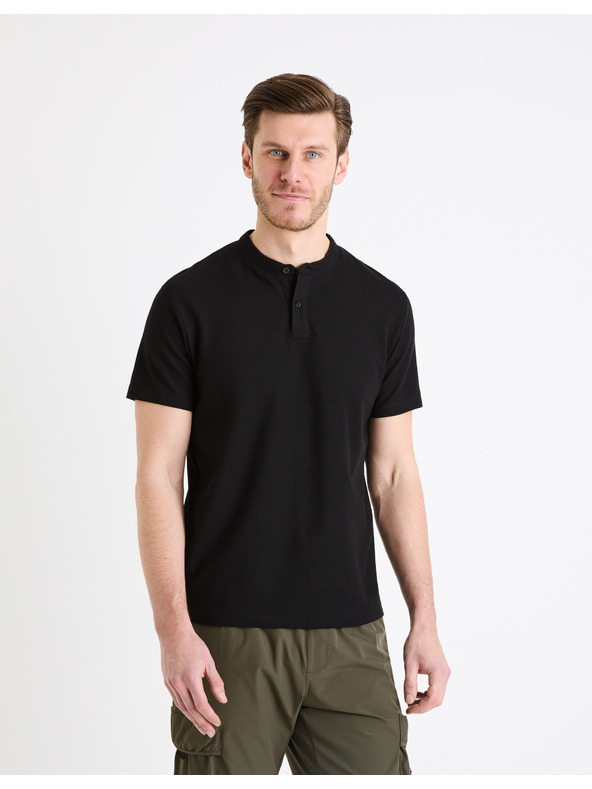 Celio Crna muška base polo majica Celio Gesohel