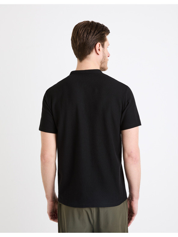 Celio Crna muška base polo majica Celio Gesohel