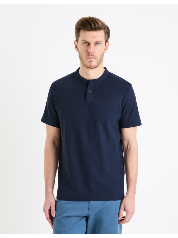 Celio Tamnoplava muška base polo majica Celio Gesohel