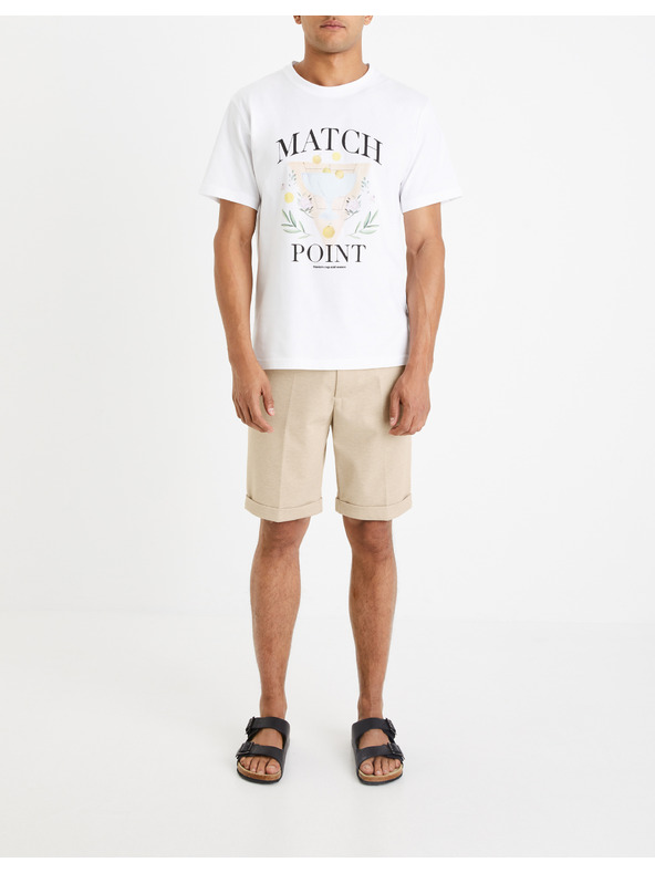 Celio Bež muške kratke hlače Celio Doevanbm