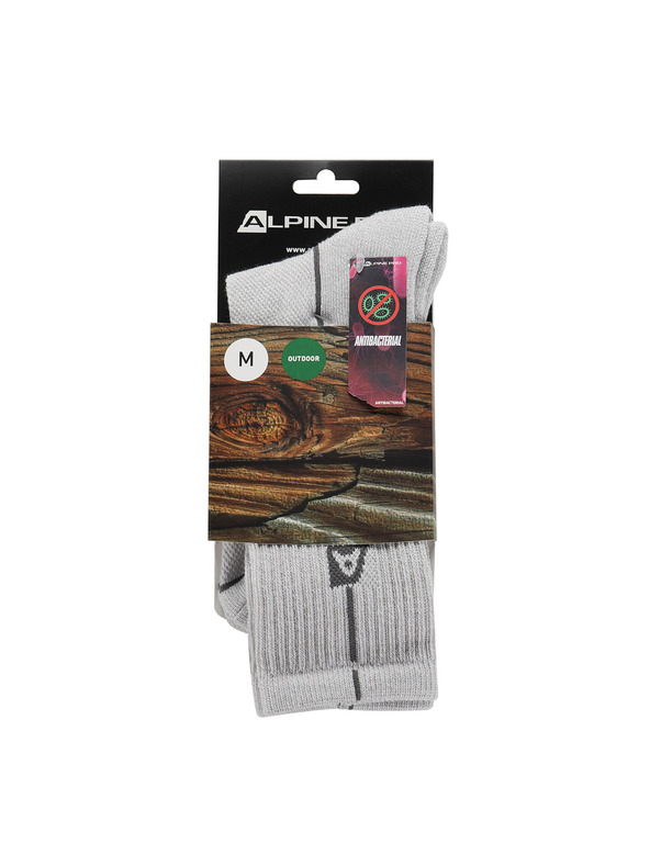 ALPINE PRO Svijetlo sive ženske sportske čarape ALPINE PRO Banff 2