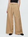 GAP Plisirane keperne khaki hlače High Rise wide-leg GAP