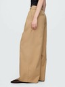 GAP Plisirane keperne khaki hlače High Rise wide-leg GAP