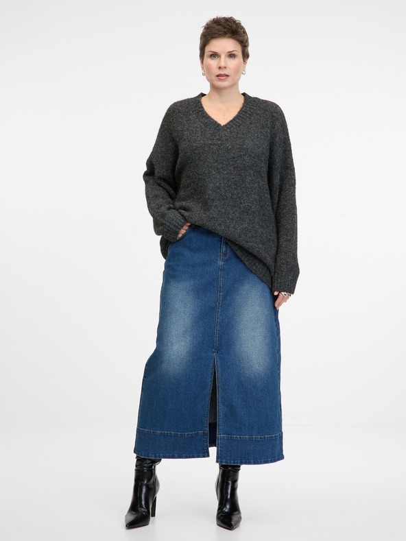 Orsay Tamnoplava ženska traper maxi suknja ORSAY