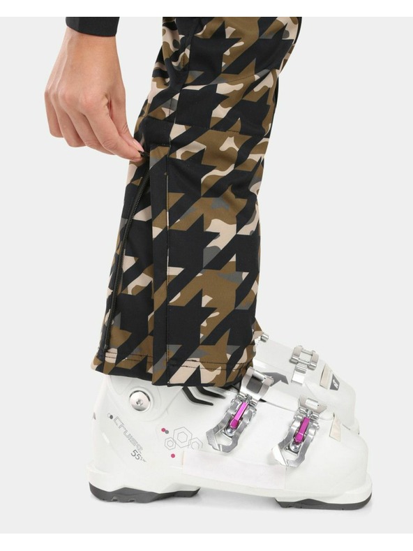 Kilpi Ženske softshell skijaške hlače Kilpi TORIEN-W Kaki