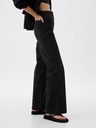 GAP Khaki hlače High Stride wide-leg gležnjače GAP