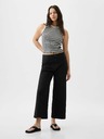 GAP Khaki hlače High Stride wide-leg gležnjače GAP