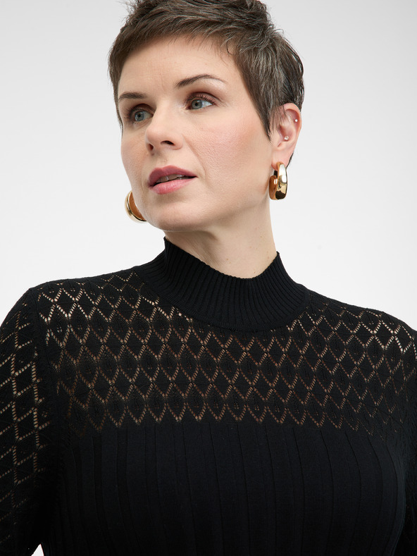 Orsay Crna ženska maxi haljina ORSAY