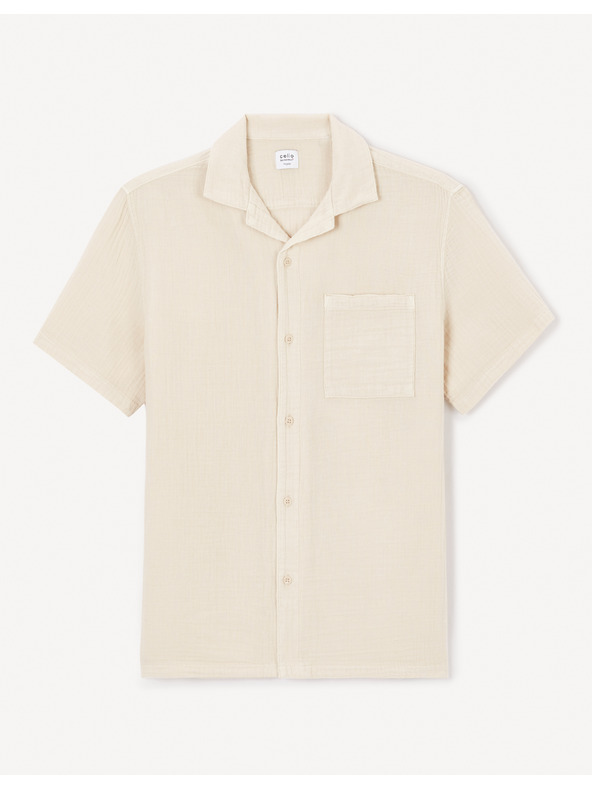 Celio Krem muška košulja Celio Bagaz