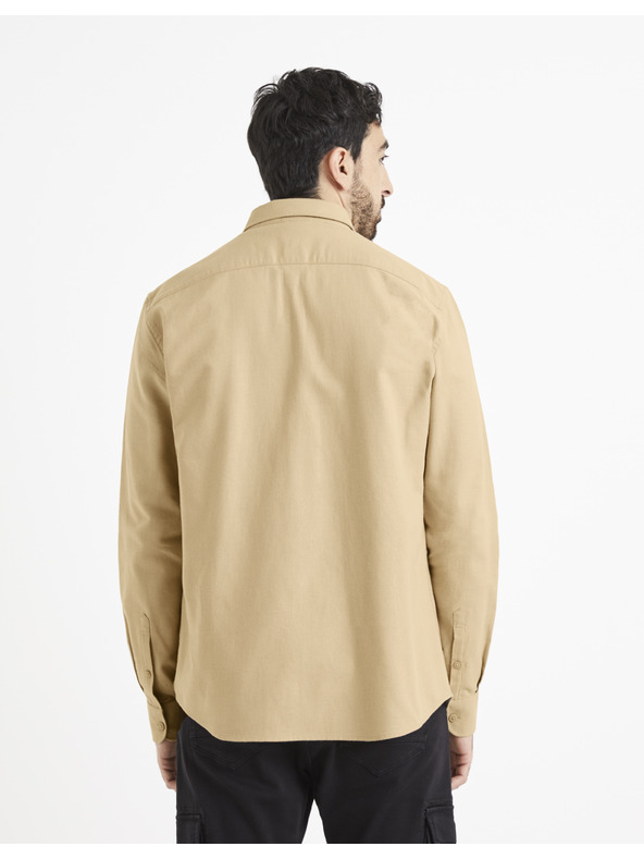 Celio Celio Vafla bež košulja