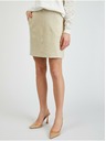 Orsay Bež ženska suknja od brušene kože ORSAY