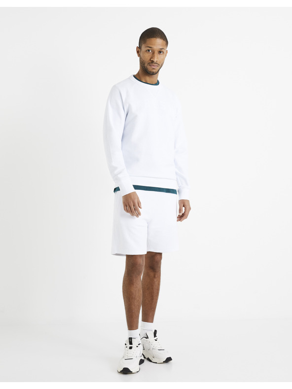 Celio Celio Doreverse bijela muška trenirka kratke hlače