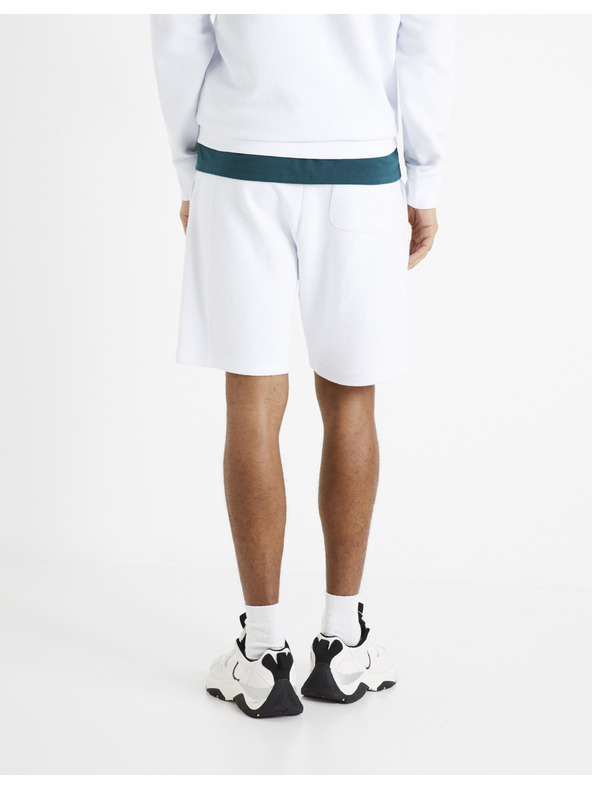 Celio Celio Doreverse bijela muška trenirka kratke hlače
