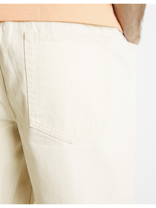 Celio Celio Dojogdenbm muške kratke traper hlače krem ​​boje