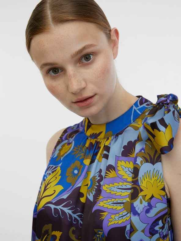 Orsay Plava ženska satenska bluza s uzorkom ORSAY