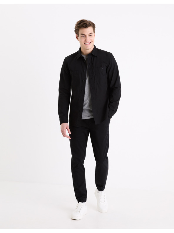 Celio Crna muška košulja Celio Gagusti2