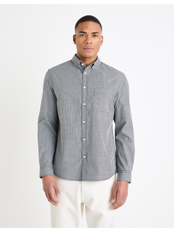 Celio Crna muška Celio Gaopur košulja s uzorkom