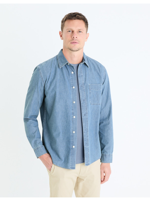 Celio Plava muška traper košulja Celio Gagusti1