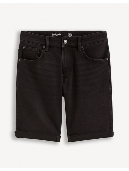 Celio Celio Boknitbm Crne muške traper kratke hlače