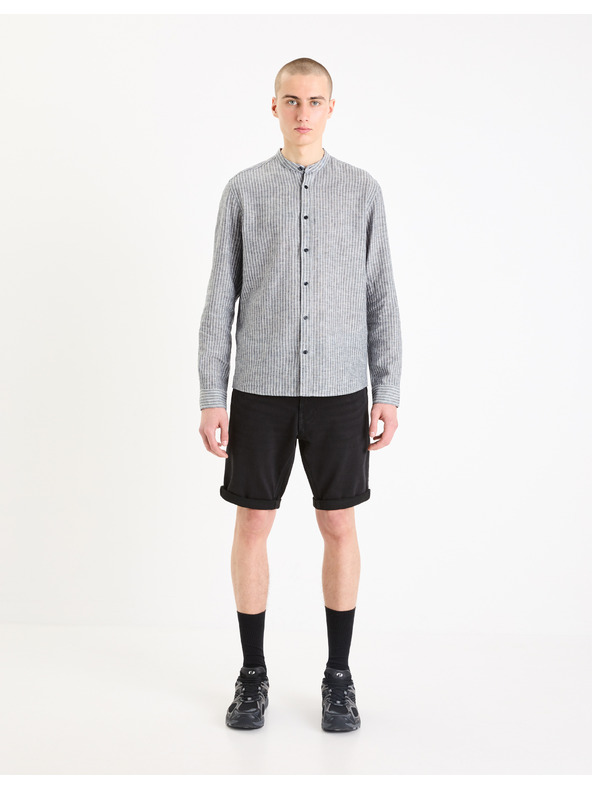 Celio Celio Boknitbm Crne muške traper kratke hlače