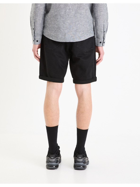 Celio Celio Boknitbm Crne muške traper kratke hlače